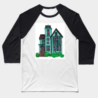 Watercolor - Brooklyn house Baseball T-Shirt